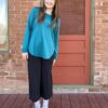 Promover Capri Pants for Women Wide Leg Yoga Cropped Pants with Pockets…