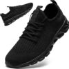 Linenghs Mens Running Shoes Tennis Gym Sneakers Casual Slip On Walking Lightweight...