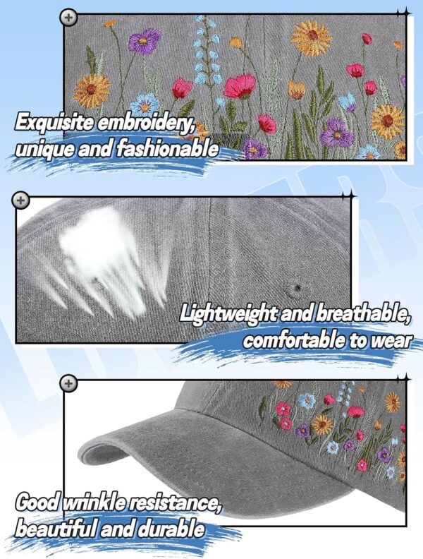 Biggun Embroidered Baseball Cap – Adjustable Hat, Soft Breathable Poly Hats for Women…