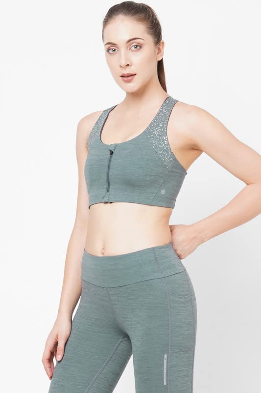 LAASA | JUST-Dry High Impact Front Zip Silver Foil…