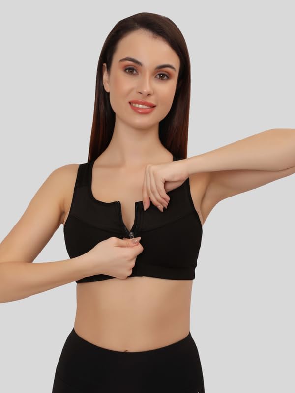 GLAMORAS Women’s Sports Bra | Wirefree Full Coverage…