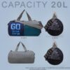 Gym Bag Duffle Polyester Bag for Men & Women, Gym Bags,…