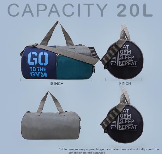 Gym Bag Duffle Polyester Bag for Men & Women, Gym Bags,…