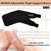 Nivave Thigh Compression Adjustable Neoprene Sleeve…