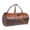 Fur Jaden Tan Leatherette Gym Bag for Men Women Boys…