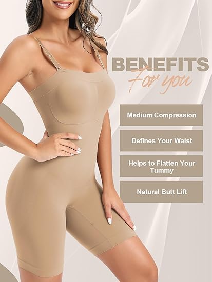 Thong Bodysuit for Women, Slimming Design Shapewear for…
