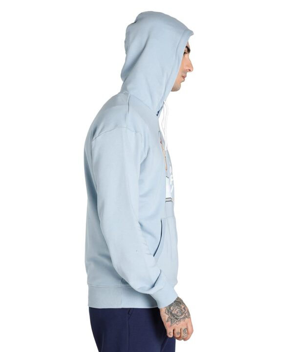 PUMA Men, CLUB Graphic Hoodie, Blue Fog, L, (53542861)