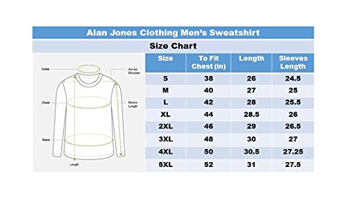 Alan Jones Clothing Mens Solid Hooded Sweatshirt |…