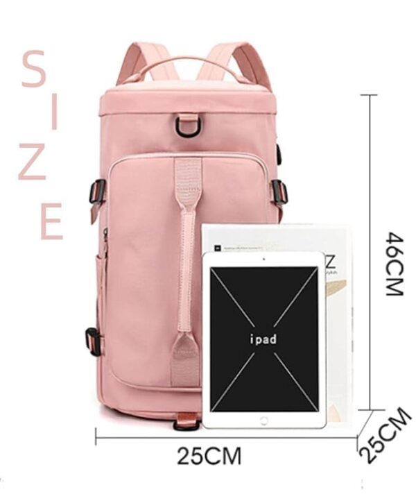 Sports Gym Bag with Wet Pocket & Shoes Compartment 35…