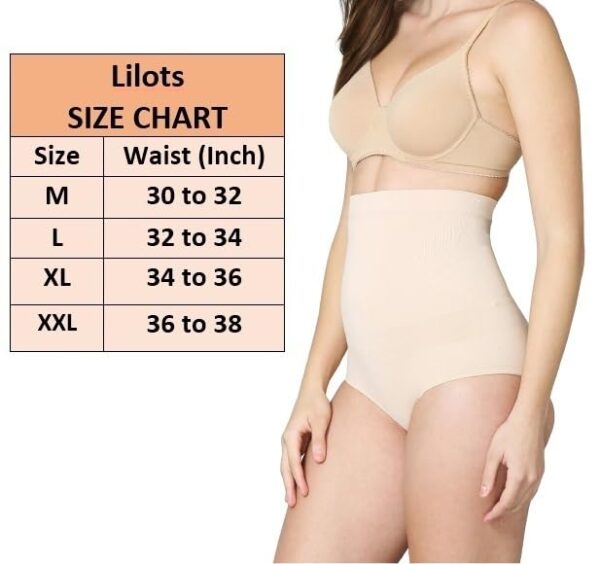 Lilots Women’s High Waist Shapewear with Anti Rolling…