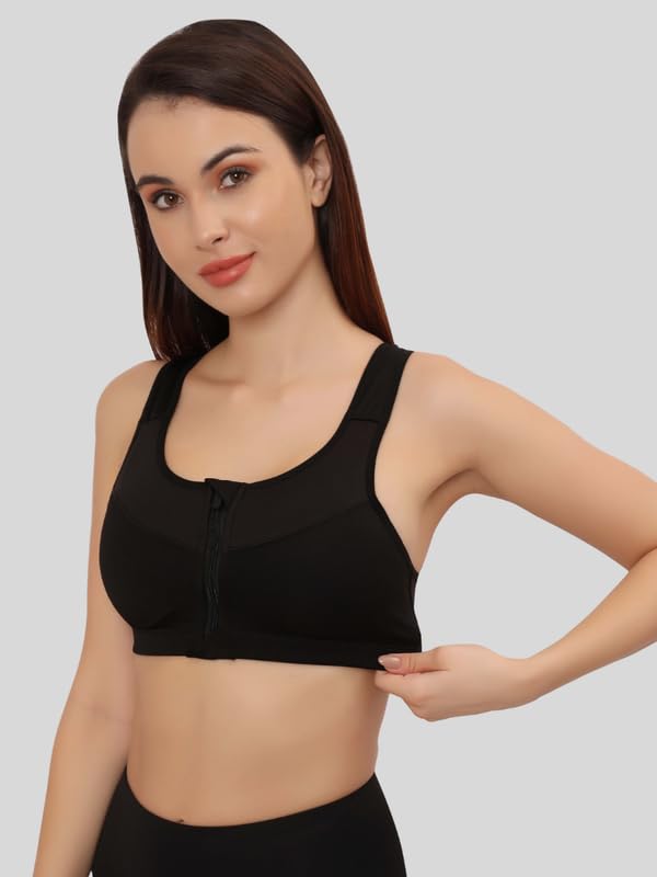 GLAMORAS Women’s Sports Bra | Wirefree Full Coverage…
