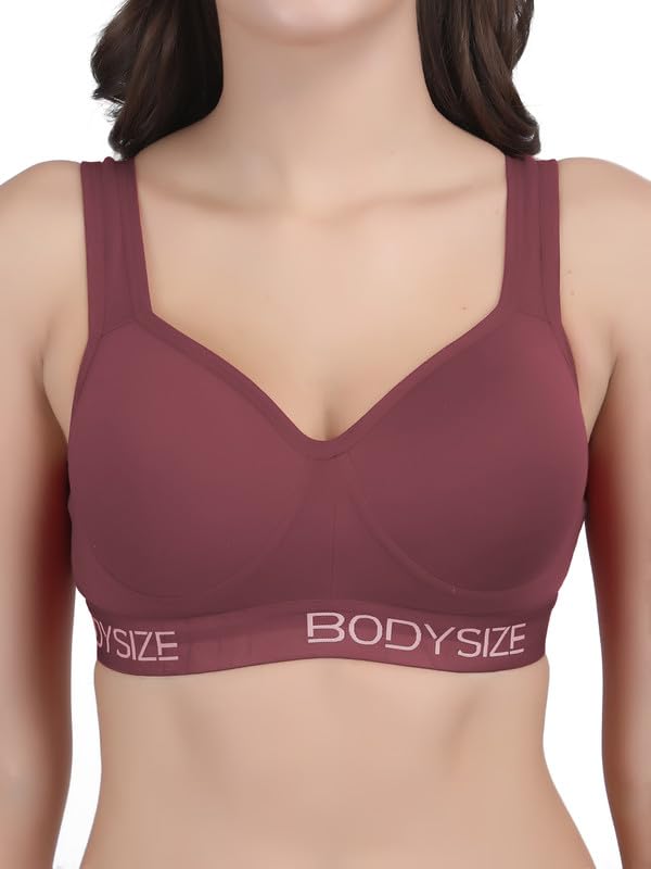 BODYSIZE Women’s Everyday Wear Wire Free Padded Sports…