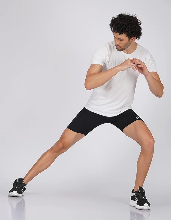NEVER LOSE Gym Compression Men’s Skin Tight Shorts with…