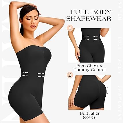 Luteti Women’s Shapewear Bodysuits Tummy Control Butt…