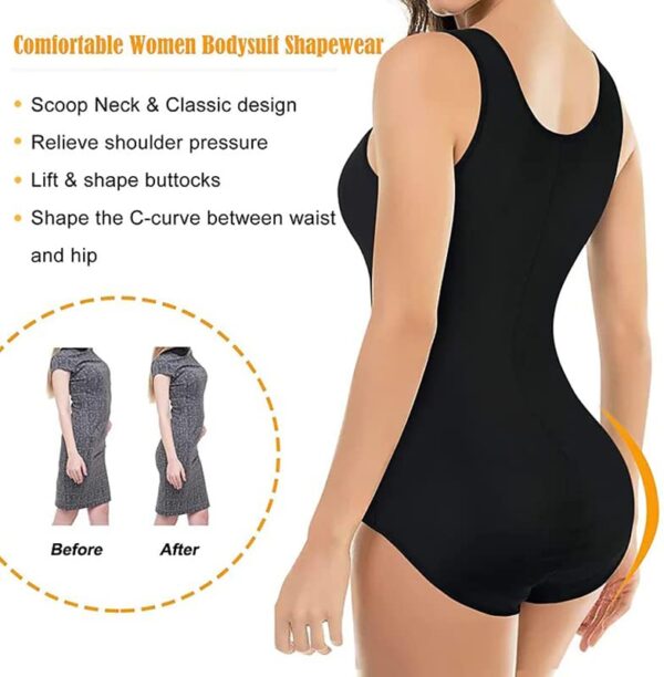 Qidrezy Women Waist Trainer Seamless Round Neck Tummy…