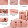 Sports Gym Bag with Wet Pocket & Shoes Compartment 35…