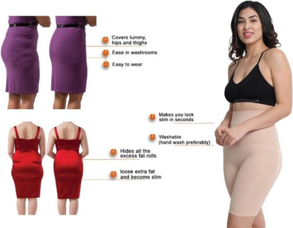 Vihrik High Waist Tummy Control Shapewear Shorts for…