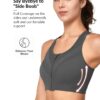 Fashiol Women Sports Bra | High Impact Zip Front Plus…