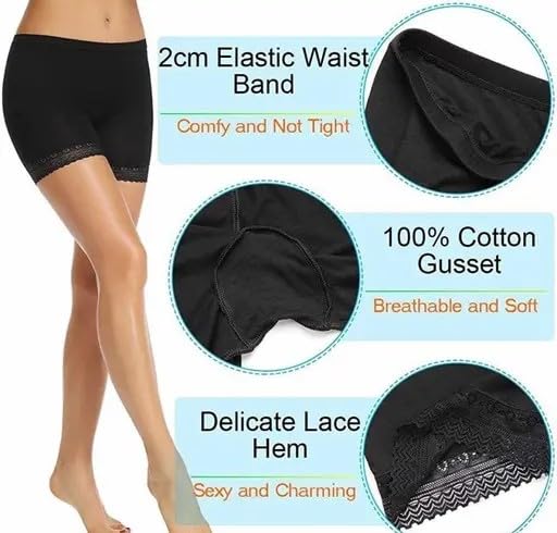 Women’s High Waist Shapewear Shorts, Pack of 2, White…