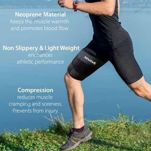 Nivave Thigh Compression Adjustable Neoprene Sleeve…