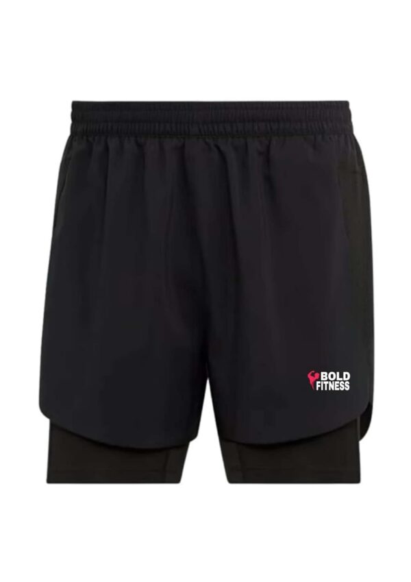 BOLD FITNESS 2 in 1 Active Dual Shorts with Inner Tights…