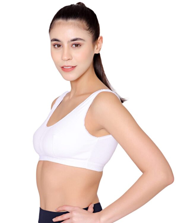 BODYCARE Women Cotton Spandex Non-Wired Sports Bra (Pack…