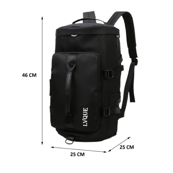 LATIQ MART 3-in-1 Sports Duffel Backpack Gym Bag for Men…