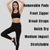 GLAMORAS Women’s Sports Bra | Wirefree Full Coverage…