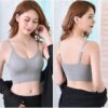 Mojmem Womens Cotton Sports Bra  Wire-Free Padded…