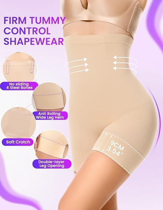 Shapewear Shorts Tummy Control Shapewear Invisible…