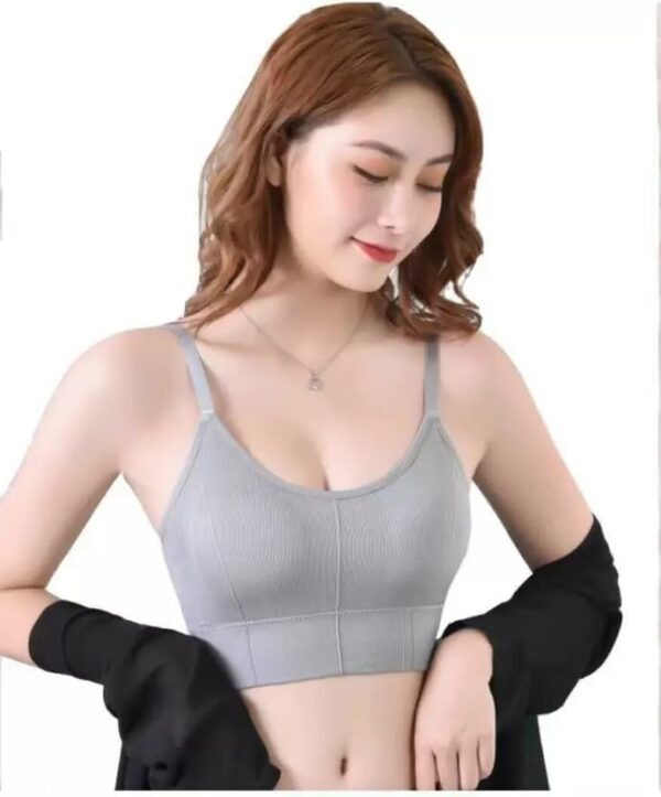Acnos 7 Colors Women Cotton Padded Wire Free Sports Bra…