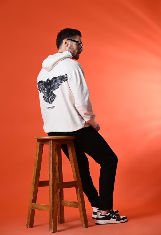 StarFox Men’s Oversized Drop Shoulder Hooded Sweatshirt