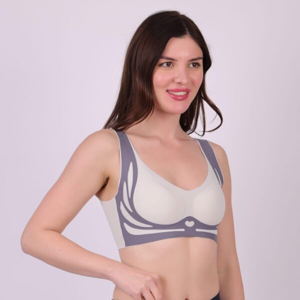 Women Seamless Padded Bra Wirefree Comfortable Lift Push…