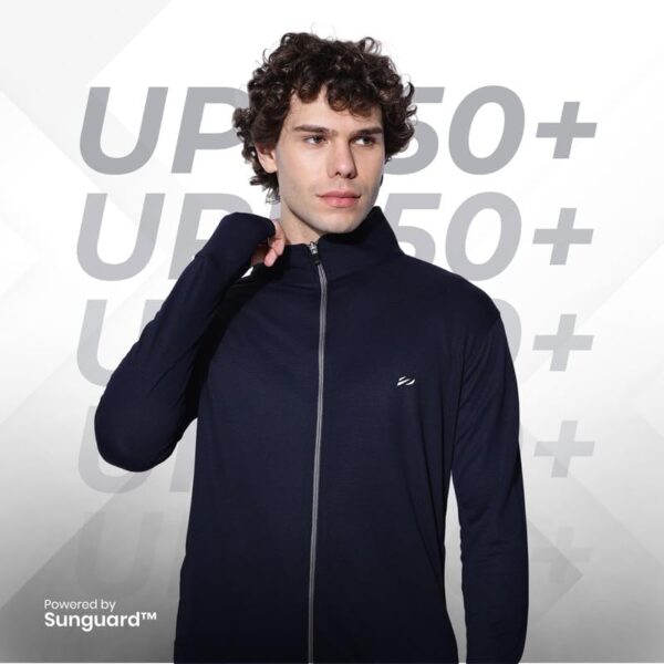 BLUE TYGA Sunscreen Jacket with UV Protection UPF 50+…
