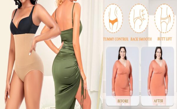 Rlanos Tummy Tucker Women’s High Waist with Anti Rolling…