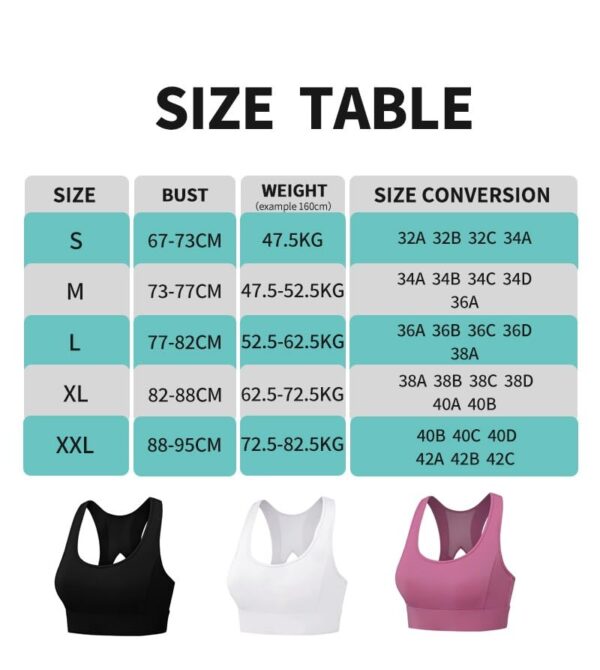 PLUMBURY Women’s Padded Sports Bra with Mesh Racerback…