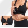 GLAMORAS Women Polyester Spandex High Impact Front Zip…