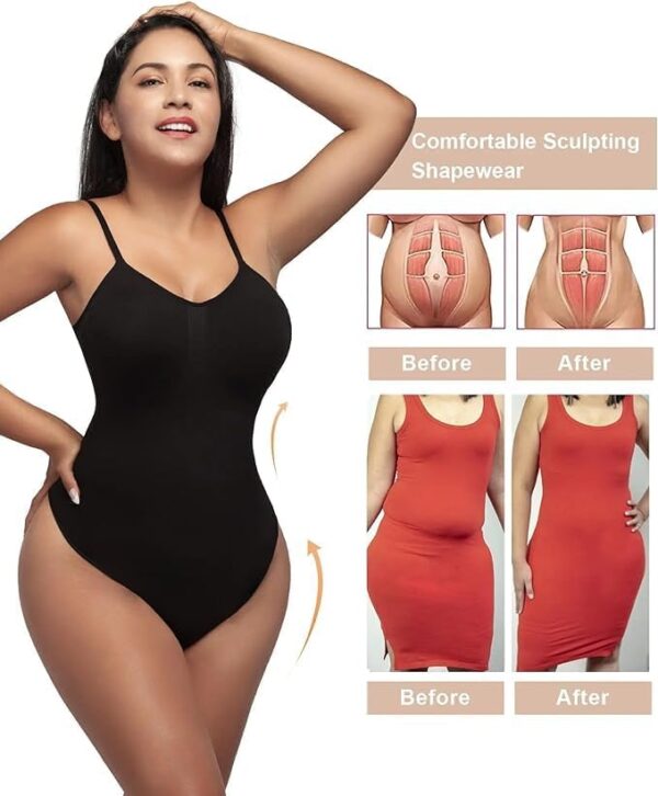 KOVEXA Thong Bodysuit for Women, Slimming Design…
