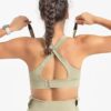 Women’s High-Impact Sports Bra with Front Zip Padded…
