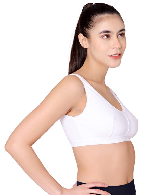 BODYCARE Women Cotton Spandex Non-Wired Sports Bra (Pack…