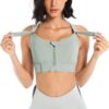 High Impact Front Zip Sports Bra for Women | Longline…