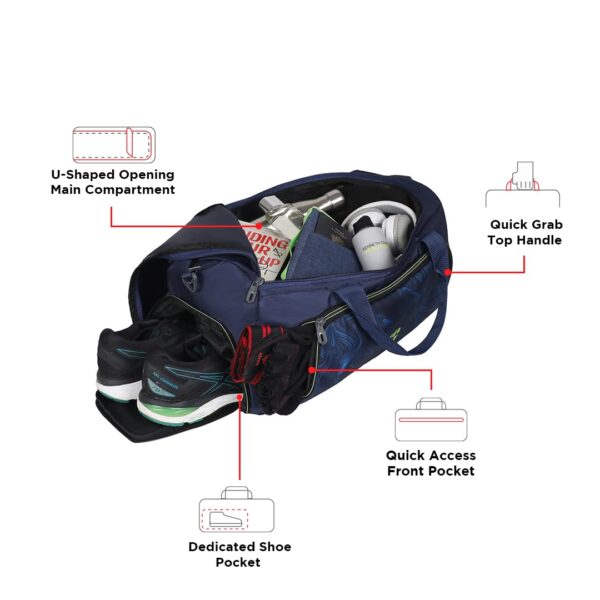 Harissons Marvel 30L Gym Duffle Bag with Shoe…