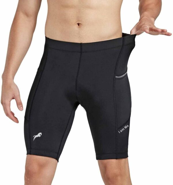 JUST RIDER Gym Compression Men’s Skin Tight Shorts with…