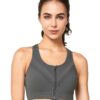 Fashiol Women Sports Bra | High Impact Zip Front Plus...