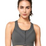 Fashiol Women Sports Bra | High Impact Zip Front Plus...