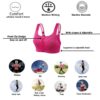 PLUMBURY Polyamide Women’s Medium Impact Padded Front…
