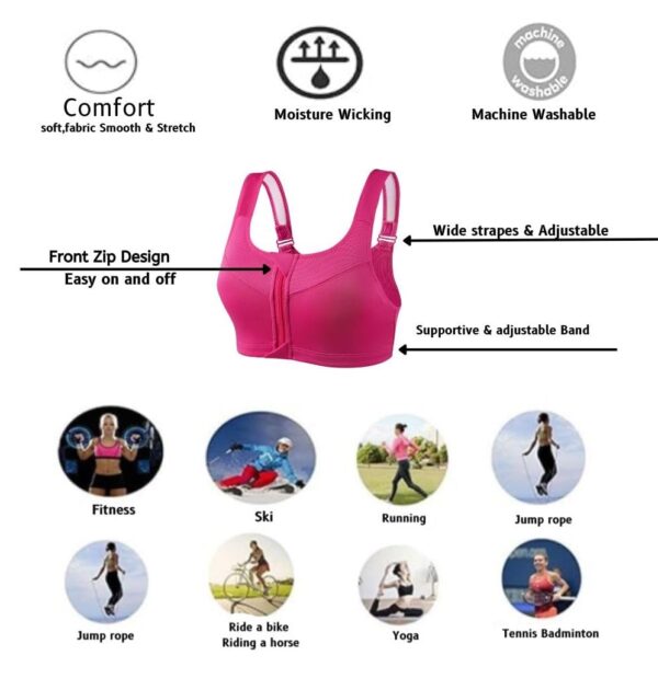PLUMBURY Polyamide Women’s Medium Impact Padded Front…