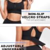 GLAMORAS Women Polyester Spandex High Impact Front Zip…