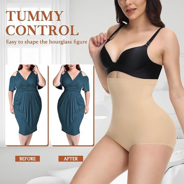 Rlanos Tummy Tucker Women’s High Waist with Anti Rolling…