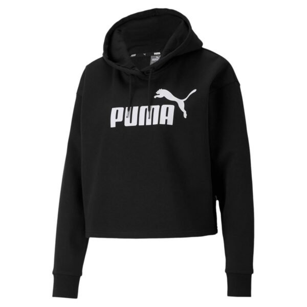 Puma Women’s Essential Cropped Logo Hoodie | Relaxed Fit…